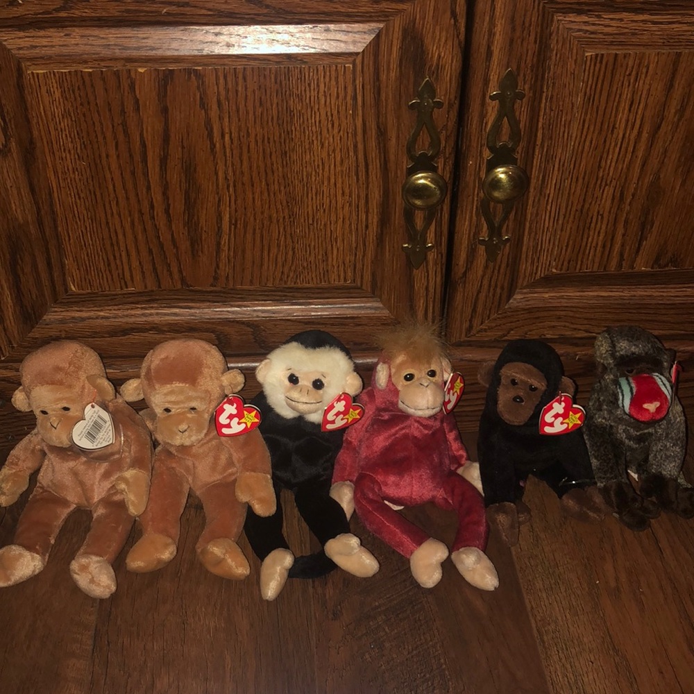 Monkey beanie babies